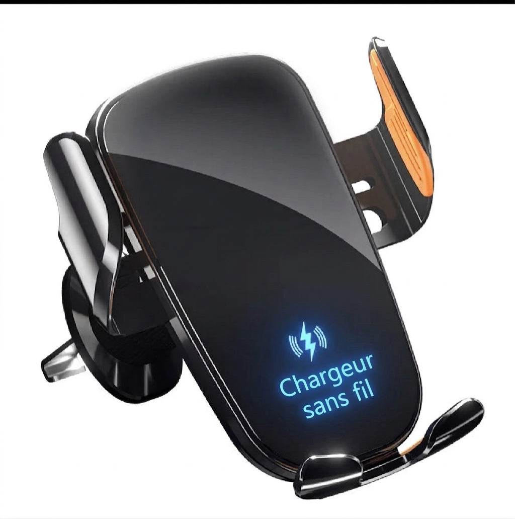 Support de téléphone intelligent à Induction pour voiture, 15W, charge rapide, adapté au tableau de bord, pare-brise, sortie d'air, fournitures automobiles universelles